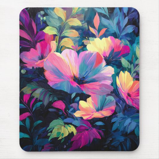 Blossom Rush Spring Blumengarten Mousepad (Vorne)