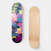 Blossom Rush Spring Blumengarten Skateboard (Vorderseite)