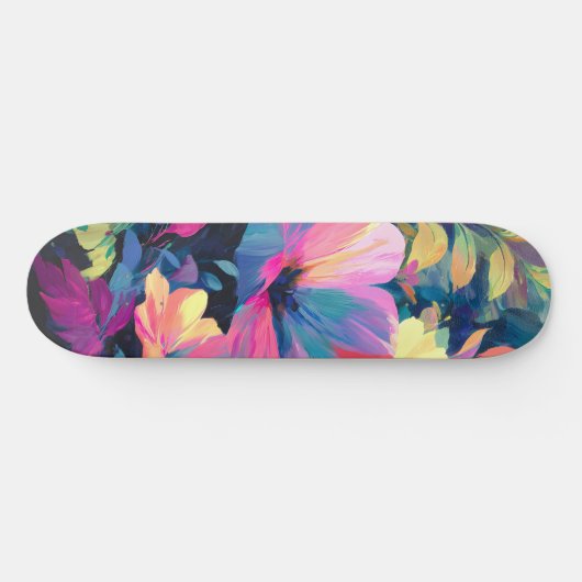 Blossom Rush Spring Blumengarten Skateboard (Horizontal)