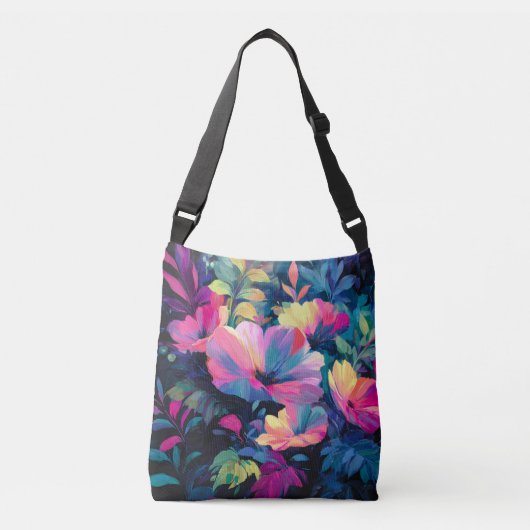 Blossom Rush Spring Blumengarten Tragetaschen Mit Langen Trägern (Vorderseite)