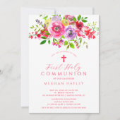 Blossom Segnungen Erste Kommunion Einladung (Vorderseite)