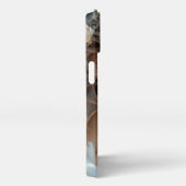 Blossom Seraph - Engel der Frühlingsgraue iPhone Hülle (Rechte Seite)