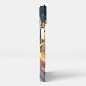 Blossom Seraph - Engel der Frühlingsgraue iPhone Hülle (Rechte Seite)