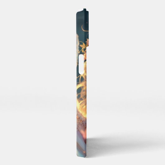 Blossom Seraph - Engel der Frühlingsgraue iPhone Hülle (Rechte Seite)