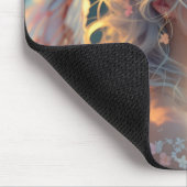 Blossom Seraph - Engel der Frühlingsgraue Mousepad (Ecke)