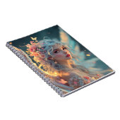 Blossom Seraph - Engel der Frühlingsgraue Notizblock (Rechte Seite)