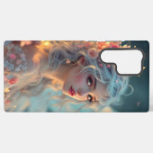 Blossom Seraph - Engel der Frühlingsgraue Samsung Galaxy Hülle (Rückseite (Horizontal))