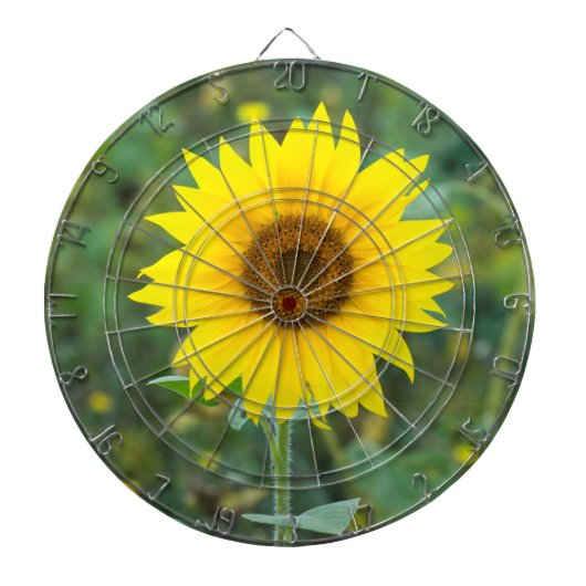 Blossom Sonnenblume Wildblume Dartscheibe (vorne)