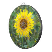 Blossom Sonnenblume Wildblume Dartscheibe (Vorderseite rechts)