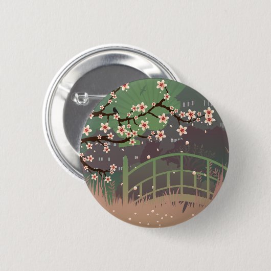 Blossom Sundown Button (Vorne & Hinten)