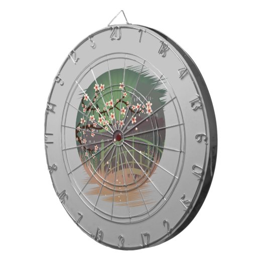 Blossom Sundown Dartscheibe (Vorderseite rechts)