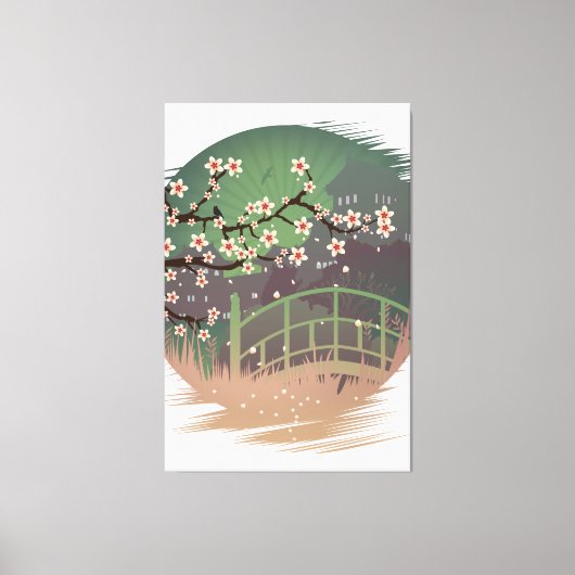 Blossom Sundown Leinwanddruck (Vorderseite)
