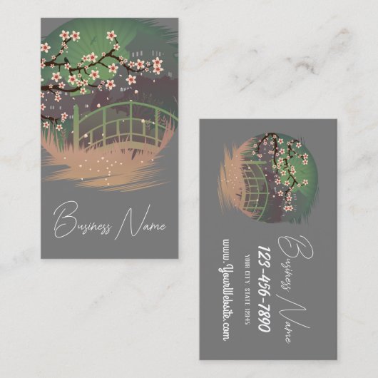 Blossom Sundown Visitenkarte (Vorne/Hinten)