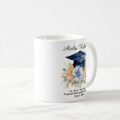 🎓Blossom & Tassel Abschlussbecher Kaffeetasse (VorderseiteRechts)