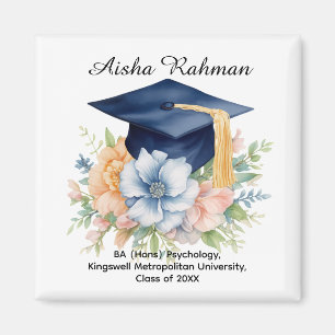 🎓Blossom & Tassel Abschlussbecher Magnet