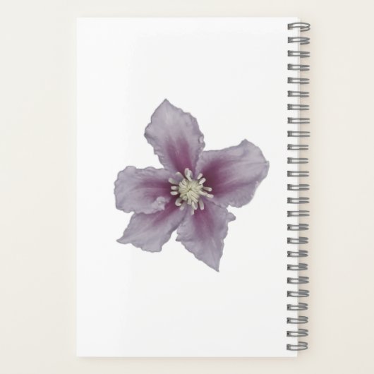 Blossom Threads - rosa Blumenbuch Notizblock (Rückseite)