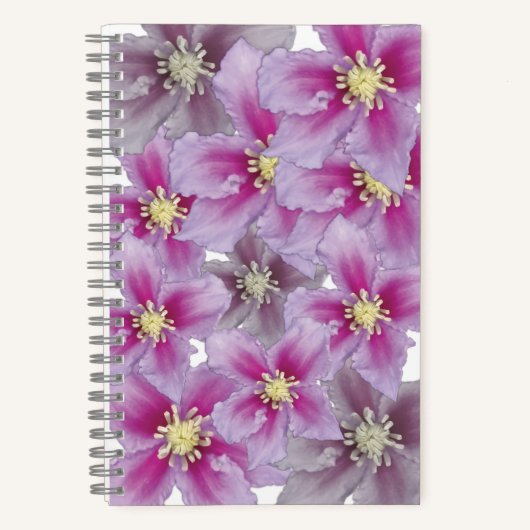 Blossom Threads - rosa Blumenbuch Notizblock (Vorderseite)