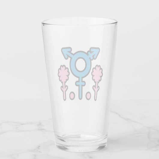 Blossom und Pride-Pint-Glas Glas (Rückseite)