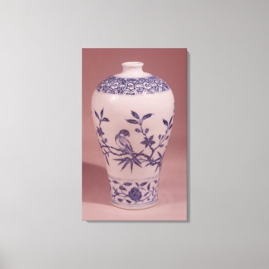 Blossom Vase, Ming Dynastie Leinwanddruck (Vorderseite)