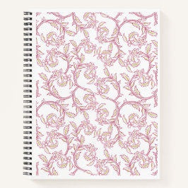 "Blossom Vine" Elegante Floralmuster-Papeterie Notizblock