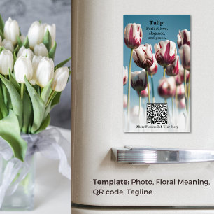Blossom Wissen: Tulip Educational Magnetische Visitenkarte