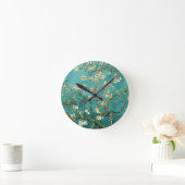 Blossoming Almond Tree Vincent Van Gogh Runde Wanduhr (Zuhause)