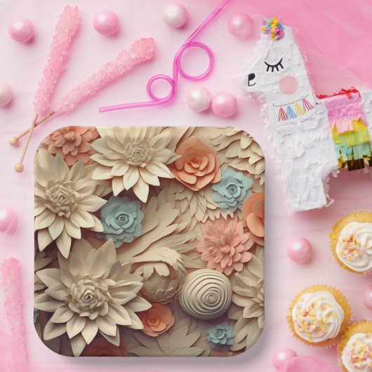 Blossoming Beauty Pappteller (Party)