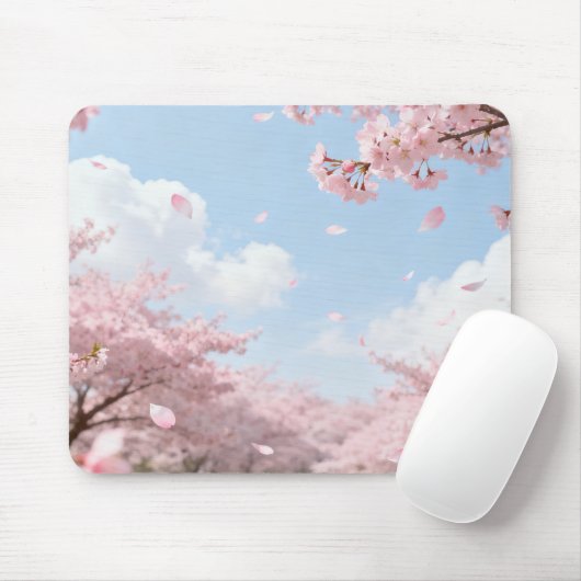 Blossoming Cherry Mouse Pad Mousepad (Mit Mouse)