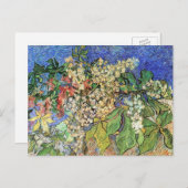 Blossoming Chestnut Branches by Vincent van Gogh Postkarte (Vorne/Hinten)