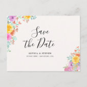Blossoming Love – A Spring Floral Wedding Postkarte (Vorderseite)