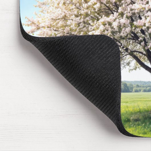 Blossoming Spring Apple Tree Mousepad (Ecke)