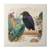 BlossomRaven im Dschungel Fliese (Vorderseite)