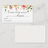 Blossoms and Bees Guess How Many Kisses  Begleitkarte (Vorne/Hinten)
