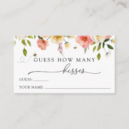 Blossoms and Bees Guess How Many Kisses  Begleitkarte