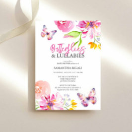 Blossoms and Butterflies Baby Shower Invites Einladung
