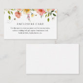 Blossoms and Honey Shower Enclosure Card Begleitkarte (Vorne/Hinten)