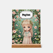 Blossoms Embrace Personalisiert Acrylschild (Vorderseite)