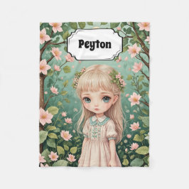 Blossoms Embrace Personalisiert Fleecedecke