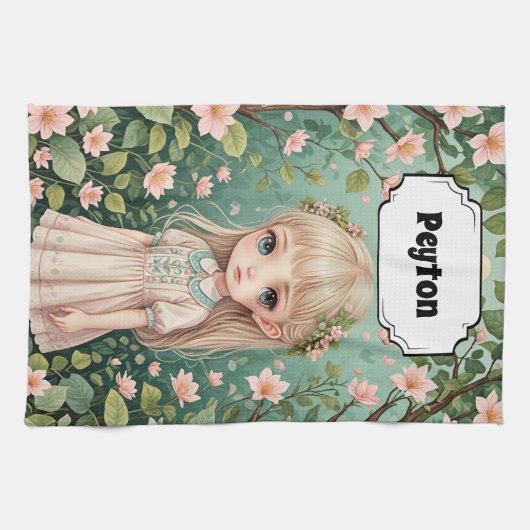 Blossoms Embrace Personalisiert Geschirrtuch (Horizontal)