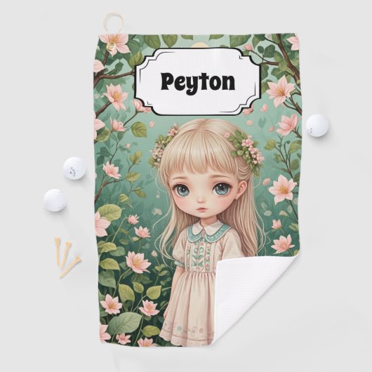 Blossoms Embrace Personalisiert Golfhandtuch (Insitu)