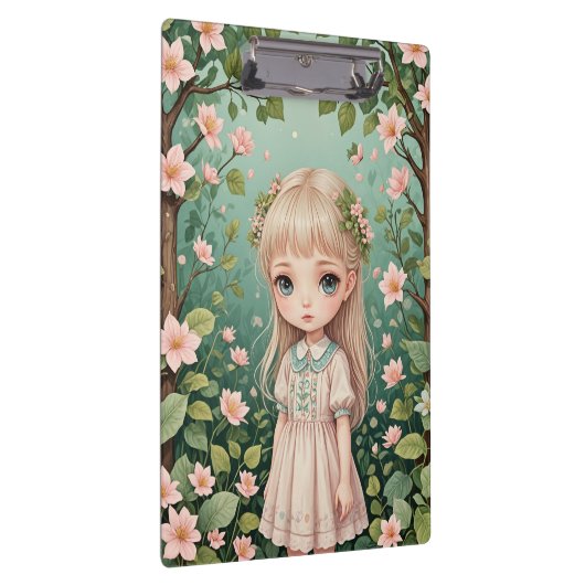 Blossoms Embrace Personalisiert Klemmbrett (Rechts)