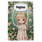 Blossoms Embrace Personalisiert Mittlere Geschenktüte (Vorderseite)