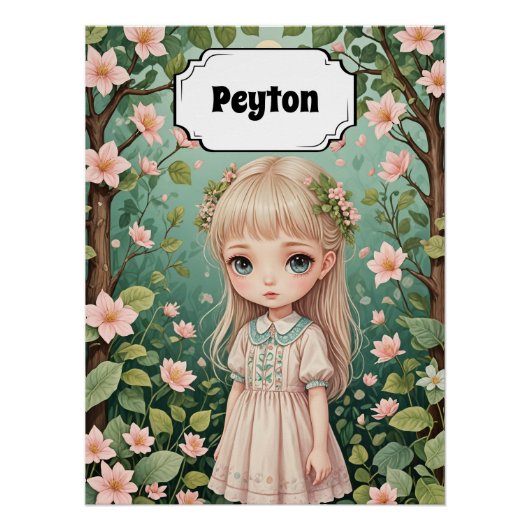 Blossoms Embrace Personalisiert Poster (Vorderseite)