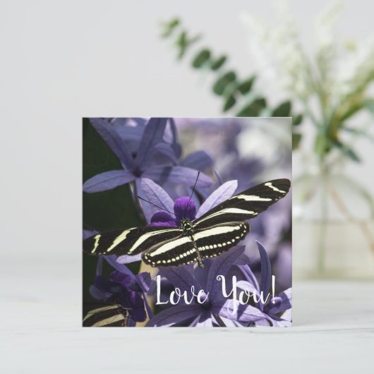 Blossoms Flat Greeting Card Karte (Stehend Vorderseite)