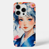 Blossoms in Blue Kimono Case-Mate iPhone Hülle (Rückseite)