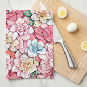 Blossoms Küchentücher (Viertel Falte)