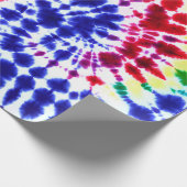 Blotchy Batik Gefärbte Krawatte Abstrakt Textile A Geschenkpapier (Ecke)