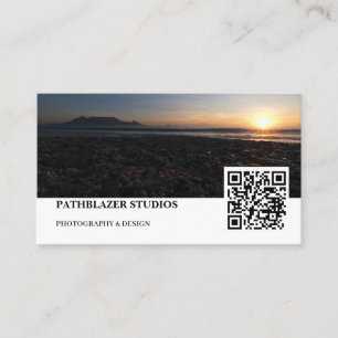 Blouberg Beach Table Mountain Sunset Visitenkarte
