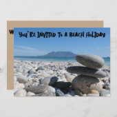 Blouberg Beach Table Mountains gestapelte Felsen Einladung (Vorne/Hinten)