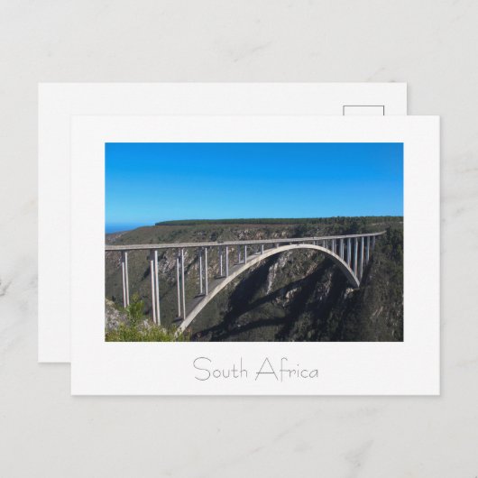 Bloukrans Bridge Tsitsikamma Südafrika Postkarte (Vorne/Hinten)